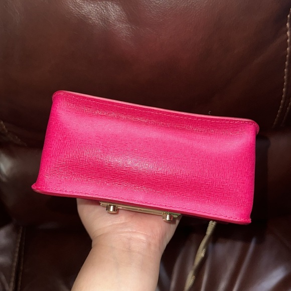 🔥🔥🔥Furla Pink Leather Julia Crossbody Bag - Picture 6 of 12